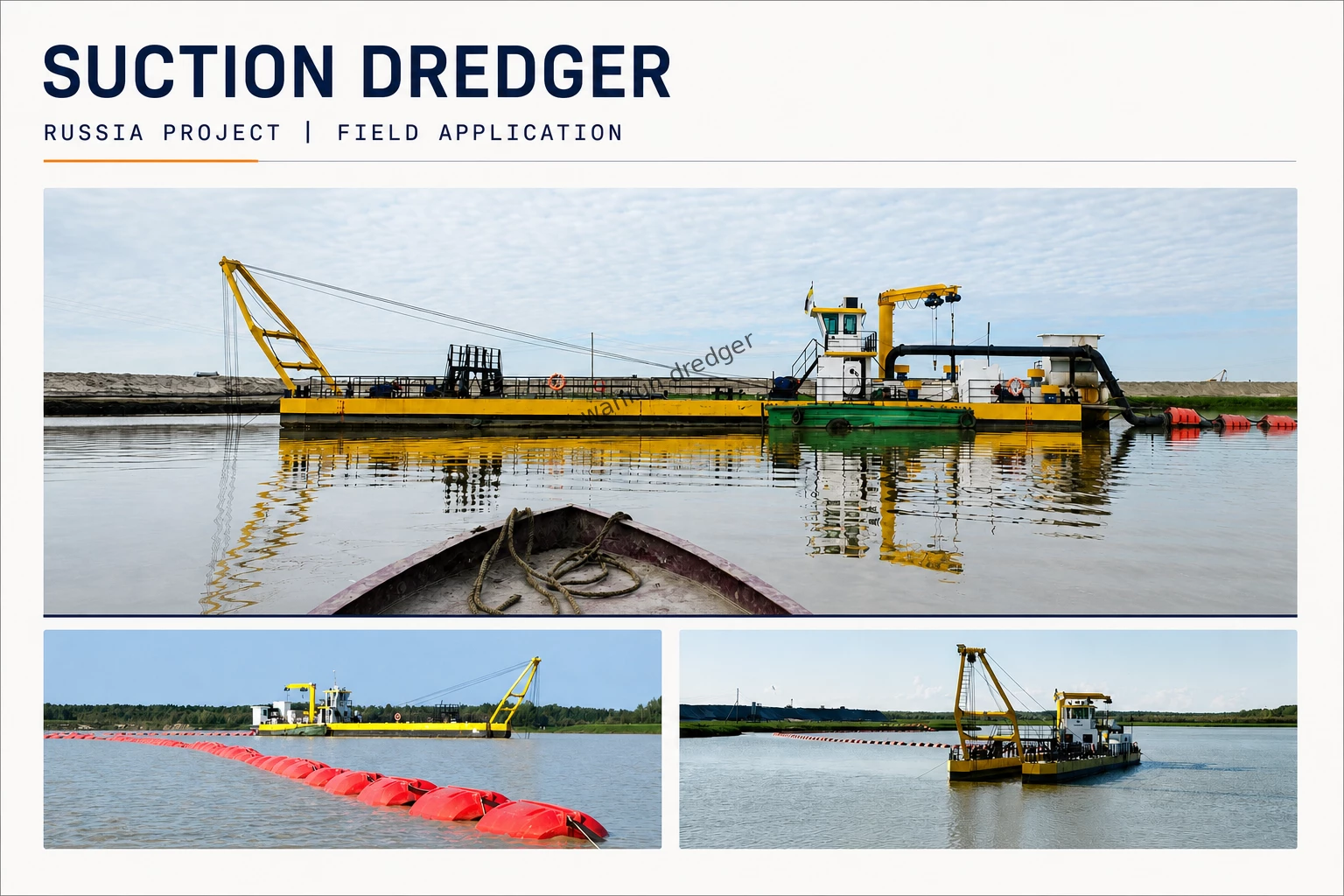 WR-JSD400 Jet Suction Dredger for a Russia Sand Dredging Project